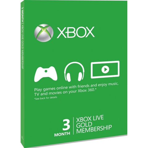 Xbox Live Gold 3 Month Membership  Xbox One Digital Download
