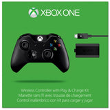 Official Microsoft Wireless Controller With Play And Charge Kit Xbox One